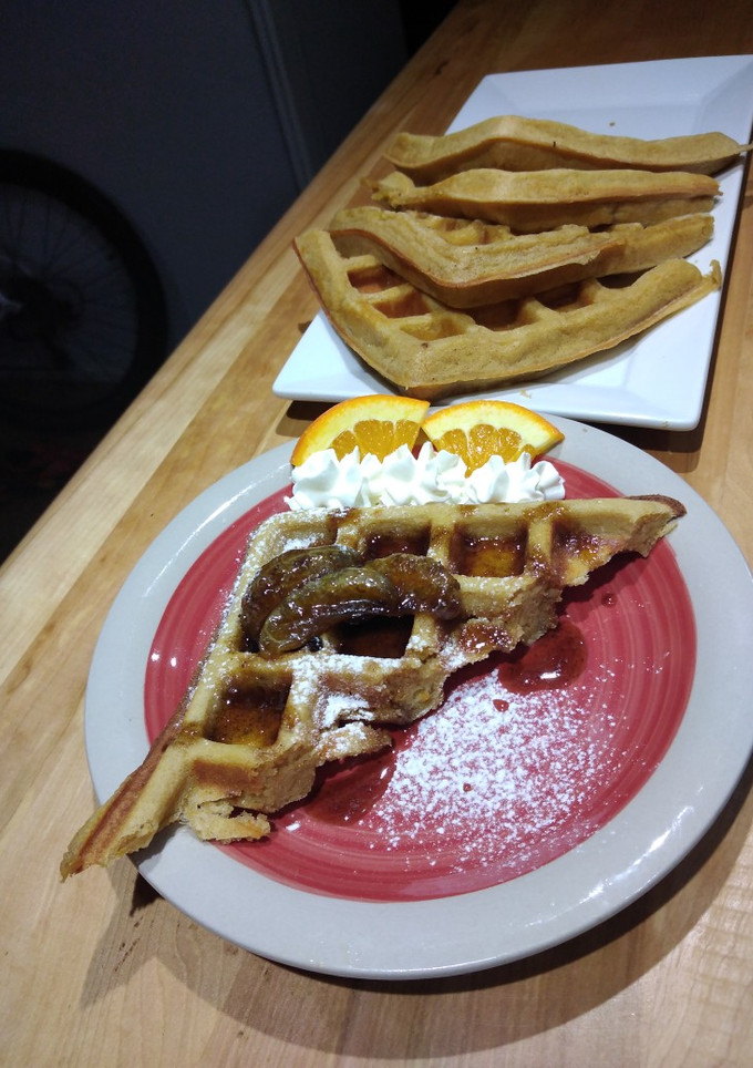 Una foto de Waffles de Naranja