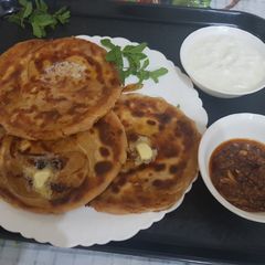 A picture of Afghani feteer paratha Recipe I Afghani Aloo Pyaz paratha Recipe I.