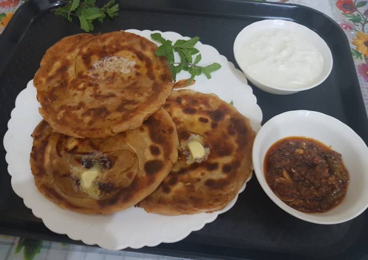 Step-by-Step Guide to Prepare Award-winning Afghani feteer paratha Recipe I Afghani Aloo Pyaz paratha Recipe I