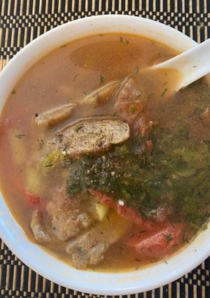 Hình của món Canh chả cá thìa là.
