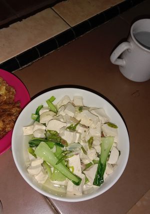 Foto resep Tumis tahu putih dan sawi pokcoy