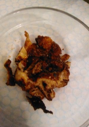 A picture of Crispy chicken skin.