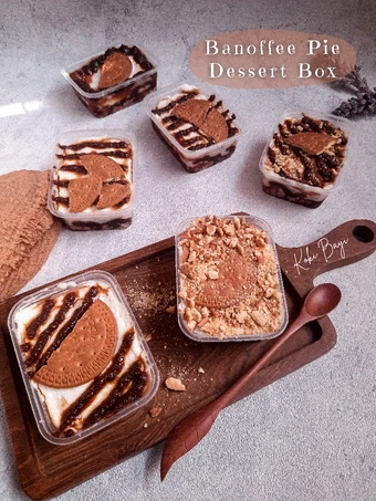 Langkah Gampang Membikin Resep  Banoffee Pie Dessert Box yang Enak Banget, Enak Banget