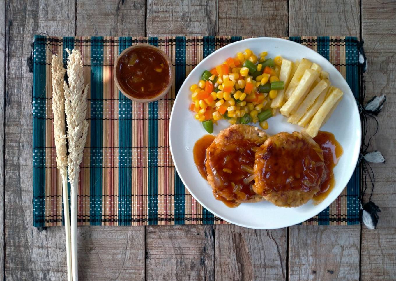 Steak Tempe Tahu Lada Hitam