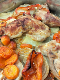 Una foto de Paletilla de conejo al horno