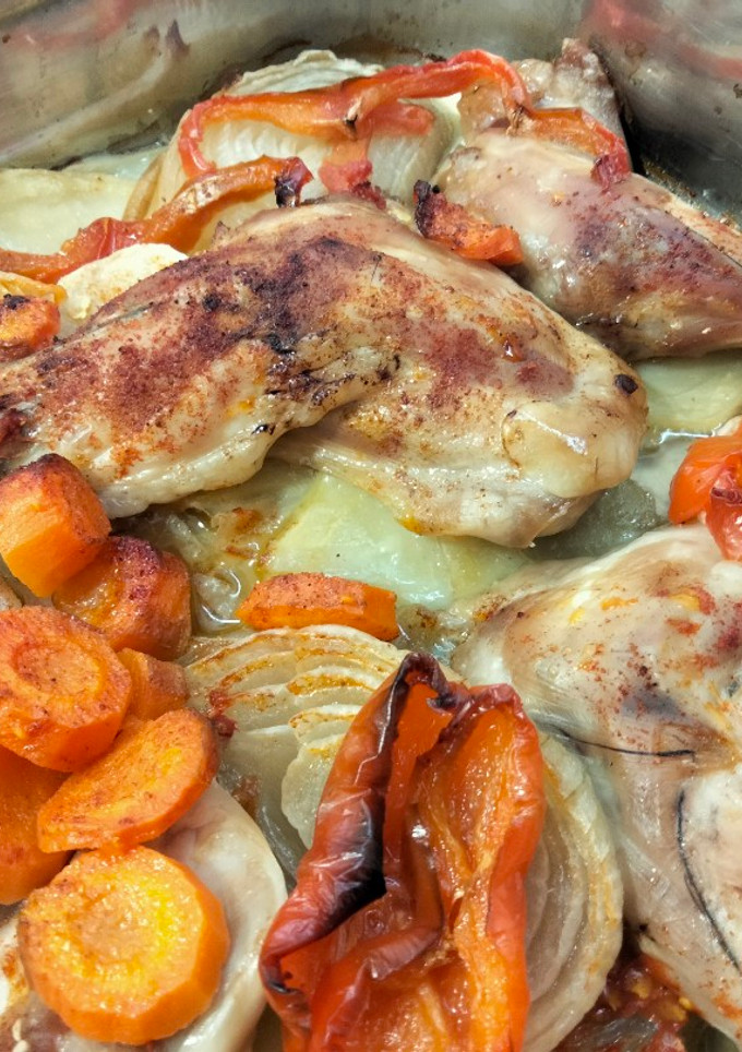 Una foto de Paletilla de conejo al horno