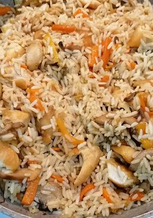 Φωτογραφία της συνταγής Κινέζικο ριζότο με κοτόπουλο ή γαρίδες