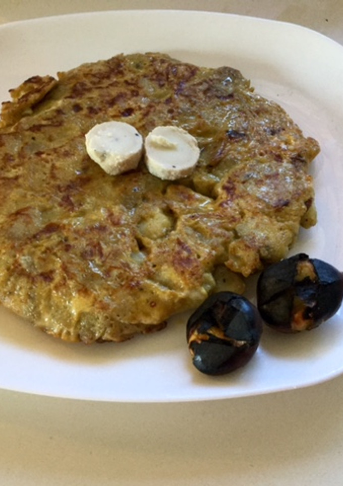 Una foto de Tortilla de boniato y cebolla