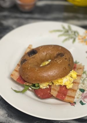 Foto resep Bagel sandwhich