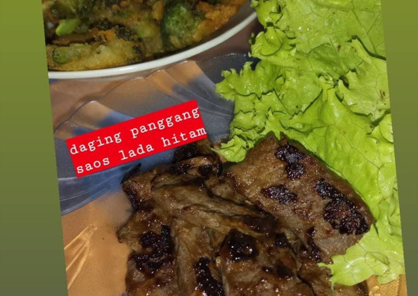 Daging panggang lada hitam