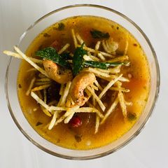 A picture of Farali soup.
