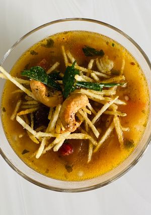 A picture of Farali soup.