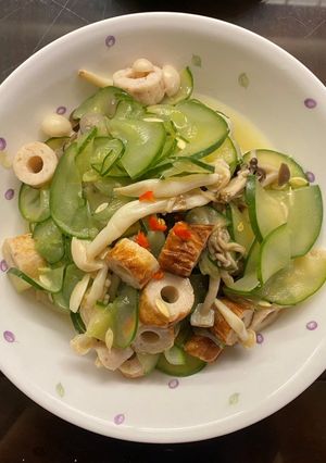 大黃瓜炒竹輪 的食譜成品照片