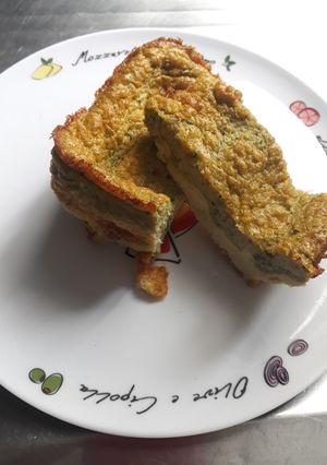 Una foto de Omelette en budín