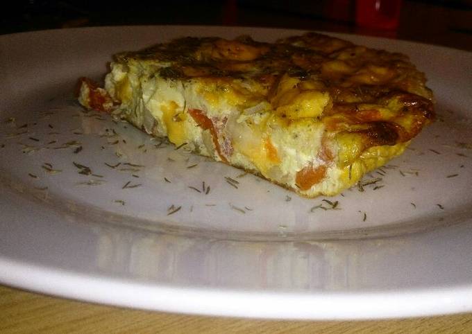 Recipe of Perfect Tomato and Cheese Frittata