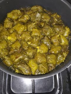 عکسی از دستور دلمه برگ مو