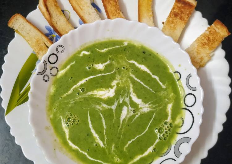Tuesday Fresh Spinach soup