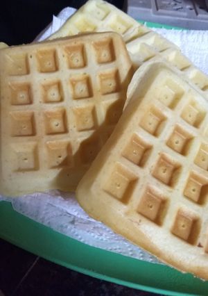 Una foto de Waffles de Queso