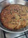 Torta de arroz con espinacas