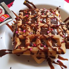 A picture of Eggless Waffles.