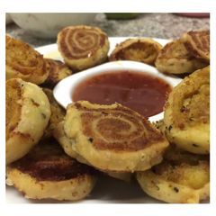 A picture of Potato pinwheels.