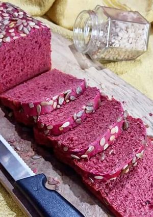 A picture of Beetroot Bread loaf.