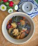 Canh Ngải Cứu Tiềm Nấm Hầu Thủ Chay