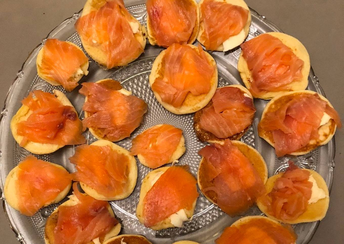 Blinis au saumon fumé