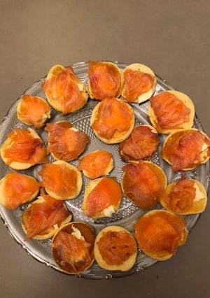 Une photo de Blinis au saumon fumé