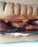 Sándwich🥪 de vegetales🍆🎃🌶🌰asados!!!