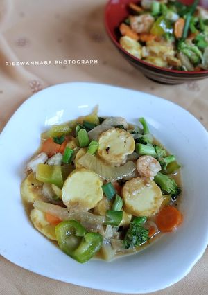 Foto resep Sapo tahu sutra / tofu
