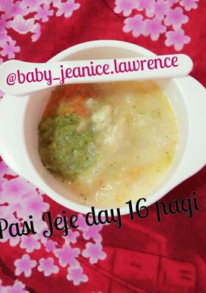 Foto resep MPasi 6m+ bubur brokoli+wortel❤