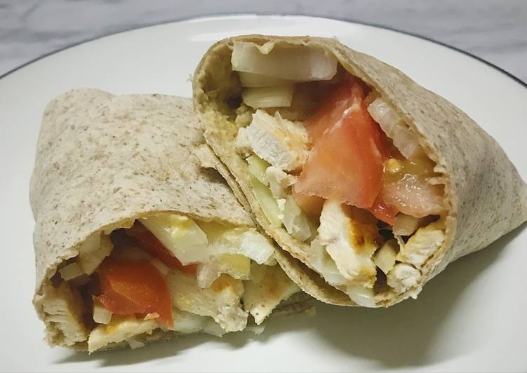 Resep Mediterranean Chicken Wraps (clean eat) Anti Gagal