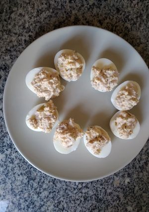 Una foto de Huevos rellenos