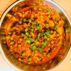 Mushroom matar masala A picture of Mushroom matar masala.