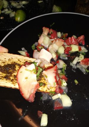 Una foto de Ceviche de caracol