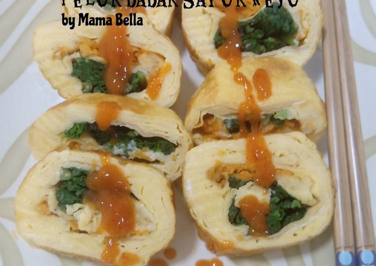 Telur dadar sayur keju