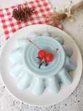 Puding Busa Bunga Telang (Putih Telur)