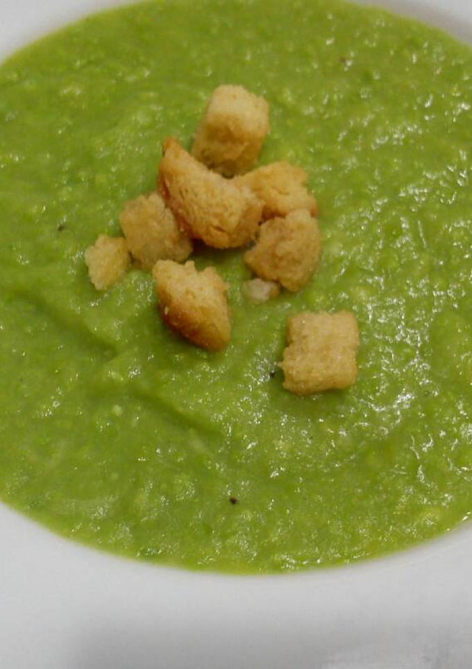 Una foto de Puré de guisantes