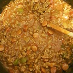 A picture of Meaty chilli.