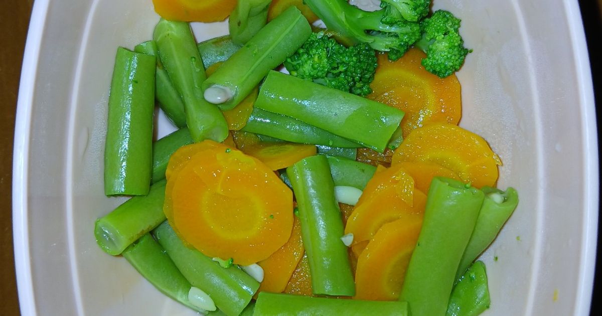 Mpasi/menu toddler sayur 1: Wortel, brokoli, buncis rebus