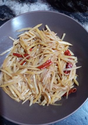 Foto resep Kentang goreng asam pedas