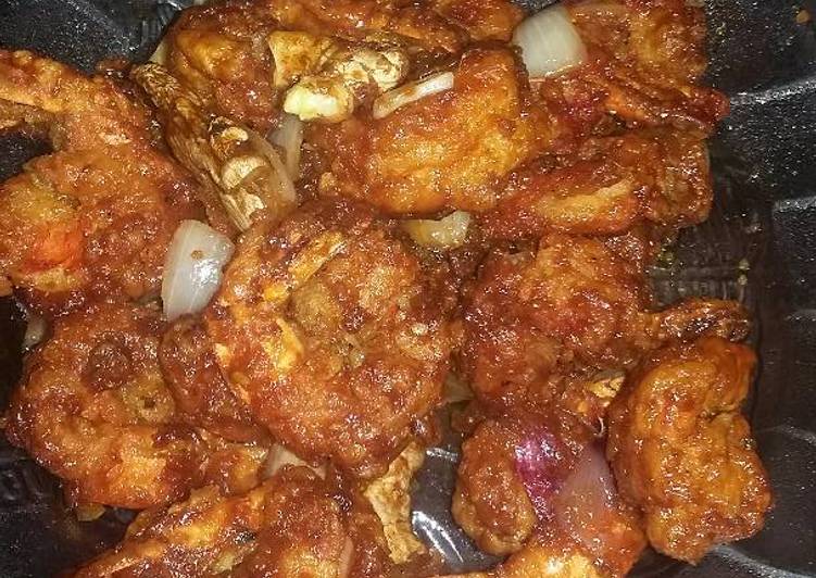 Cara Gampang Menyiapkan Udang crispy saus tiram asam manis Anti Gagal