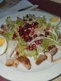 Ensalada templada de pollo y escarola