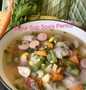 Langkah Gampang Membuat Resep Sayur Sup Sosis Pentol yang Lezat Anti Ribet, Uenak Banget