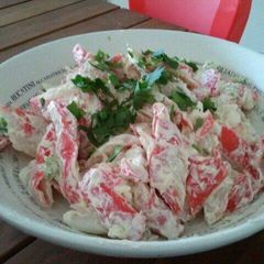 A picture of Seafood salad.