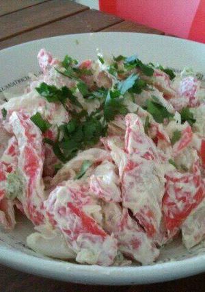 A picture of Seafood salad.