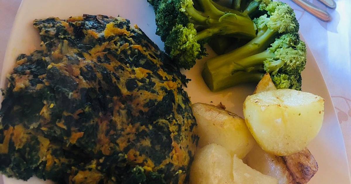 Papas dorada con tortilla de acelga cami Receta de Camii Isabella