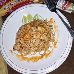 A picture of Veg spicy spaghetti.