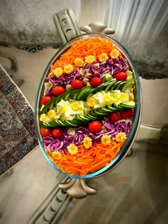 عکسی از دستور تزیین سالاد کاهو